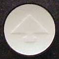 Pill Logo Logo White Round is Anacin