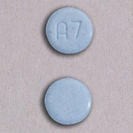 Pill A7 Blue Round is Ethinyl Estradiol and Norgestimate