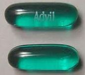 Pill Advil Green Capsule/Oblong is Advil Liqui-Gels