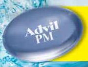 Pill Advil PM Blue Oval is Advil PM Liqui-Gels