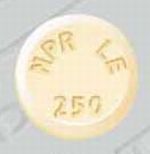 Pill NPR LE 250 Yellow Round is Naprosyn
