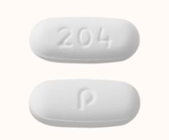 Pill P 204 White Capsule/Oblong is Levetiracetam Extended Release