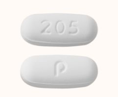 Pill P 205 White Capsule/Oblong is Levetiracetam Extended Release