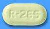 Pill R-265 Yellow Capsule/Oblong is Olanzapine (Orally Disintegrating)