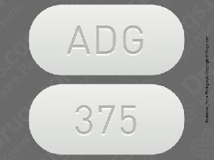 Pill ADG 375 White Oval is Lorzone