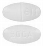 Pill BOCA 611 White Oval is Acetaminophen, Caffeine and Dihydrocodeine Bitartrate