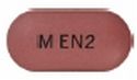 Pill M EN2 Pink Capsule/Oblong is Eprosartan Mesylate 