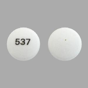 Pill 537 White Round is Tramadol Hydrochloride Extended-Release