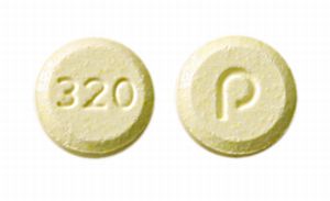 Pill P 320 Yellow Round is Olanzapine (Orally Disintegrating)