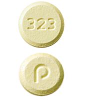 Pill P 323 Yellow Round is Olanzapine (Orally Disintegrating)