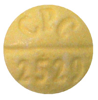 Pill CPC 2529 is Broncho-Dilate ephedrine hydrochloride 12.5 mg / guaifenesin 200 mg