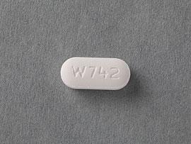 Pill W742 White Elliptical/Oval is Ranitidine Hydrochloride