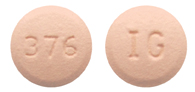 Hydrochlorothiazide and quinapril hydrochloride 25 mg / 20 mg IG 376