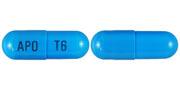 Tizanidine hydrochloride 6 mg APO T6