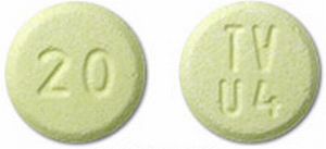 Olanzapine (orally disintegrating) 20 mg TV U4 20