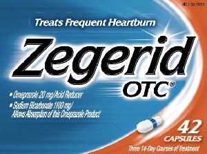 Pill Imprint ZEG 20 (Zegerid OTC omeprazole 20 mg / sodium bicarbonate 1100 mg)