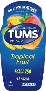 Tums extra strength 750 calcium carbonate 750 mg TUMS