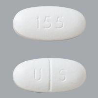 Pill U S 155 White Elliptical/Oval is Folgard OS