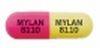 Pill MYLAN 8110 MYLAN 8110 Pink & Yellow Capsule/Oblong is Atomoxetine Hydrochloride