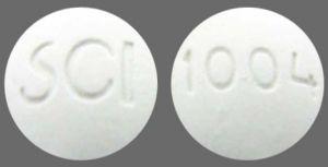 Pill SCI 1004 White Round is Sodium Fluoride (Chewable)