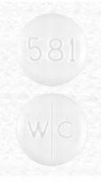 Pill W C 581 White Round is Wymzya Fe