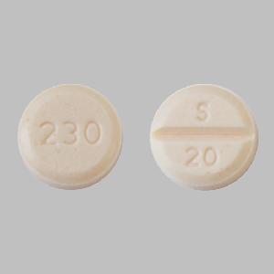 Methylphenidate hydrochloride 20 mg S 20 230