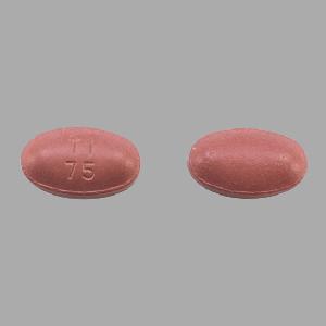 Carbidopa, entacapone and levodopa 18.75 mg / 200 mg / 75 mg T1 75