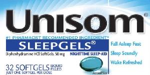 Pill UNISOM คือ Unisom SleepGels ไดเฟนไฮดรามีน ไฮโดรคลอไรด์ 50 มก.