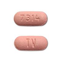 Pill TV 7314 Pink Capsule-shape is Clopidogrel Bisulfate