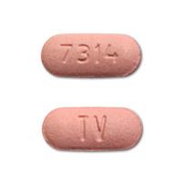 Pill TV 7314 Pink Capsule/Oblong is Clopidogrel Bisulfate