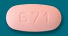 Pill R 671 Pink Capsule-shape is Clopidogrel Bisulfate