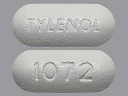 Pill TYLENOL 1072 White Oval is Tylenol Sinus Severe Day