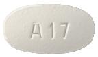 Pill MX A17 White Oval is Atorvastatin Calcium