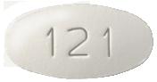 Pill MX 121 White Oval is Atorvastatin Calcium