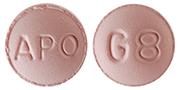 Pill APO G8 Pink Round is Galantamine Hydrobromide