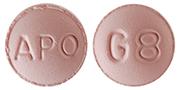 Pill APO G8 Pink Round is Galantamine Hydrobromide