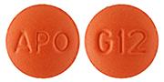 Pill APO G12 Orange Round is Galantamine Hydrobromide