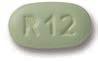 Pill R 12 Green Capsule-shape is Ropinirole Hydrochloride Extended-Release