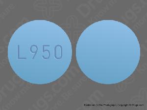 Pill L950 Blue Round is Ranitidine Hydrochloride