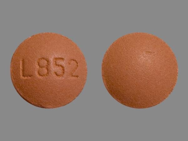 M P2 Pill Maroon Round 8mm - Pill Identifier