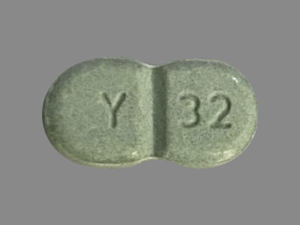 Pill Y 32 Green Rectangle is Glimepiride