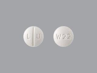 Pill L U W22 White Round is Escitalopram Oxalate
