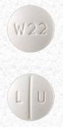 Pill L U W22 White Round is Escitalopram Oxalate