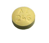 Pill AZ 246 Yellow Round is Chlorpheniramine Maleate