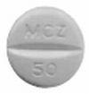 Meclizine hydrochloride 50 mg M MCZ 50