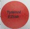 Pill Tylenol EZtab Red Round is Tylenol Extra Strength