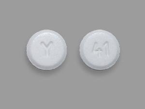 Pill Y 41 White Round is Pramipexole Dihydrochloride