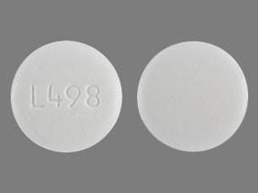 Pill L498 White Round is Guaifenesin Extended-Release