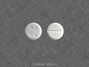 Pill 93 54 White Round is Buspirone Hydrochloride