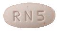 Pill RN5 Pink Oval is Rizatriptan Benzoate